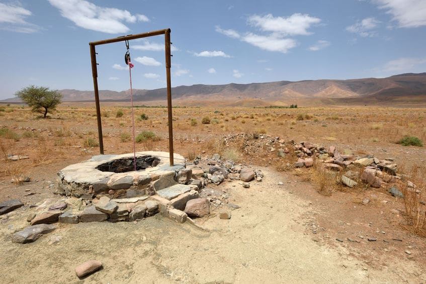Water well in Sahara Desert