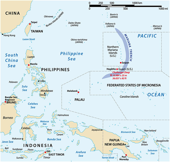 Marianas Islands map