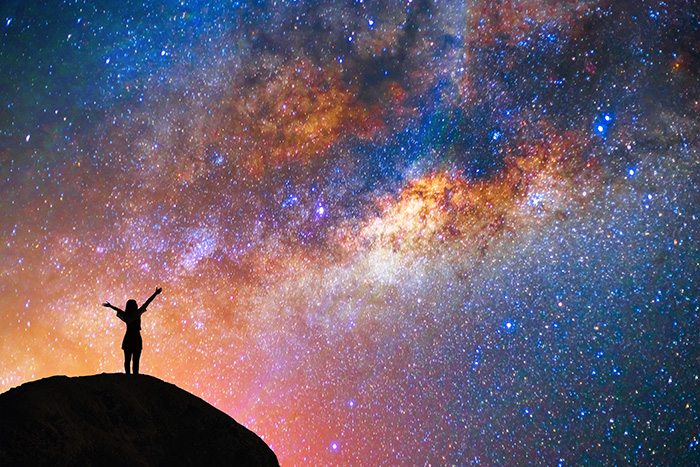 Just imagine girl and universe